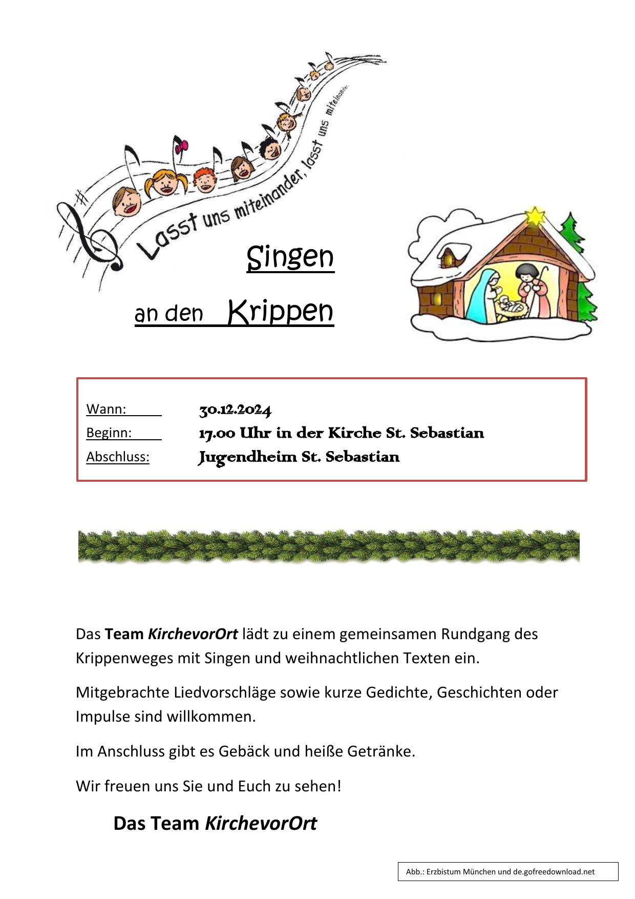 Singen an den Krippen(1)