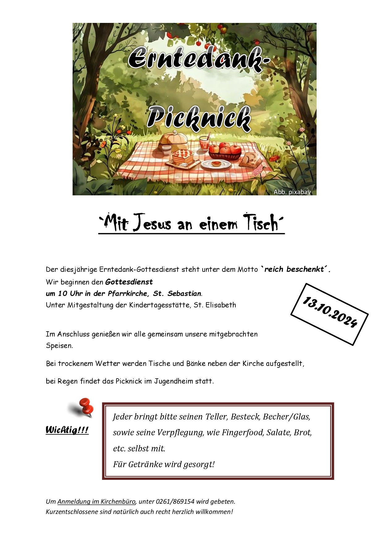 Mit Jesus an einem Tisch_Plakat